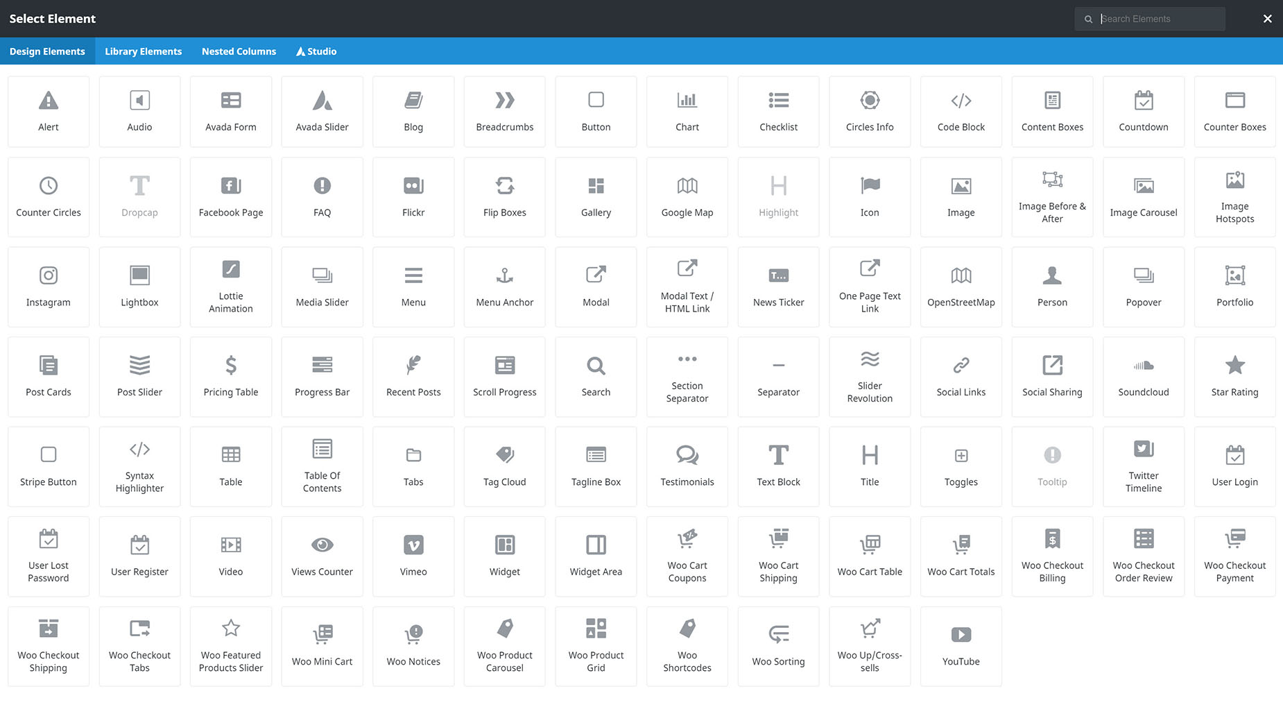 Avada Live > Element Dialog Avada Live > Element Dialog