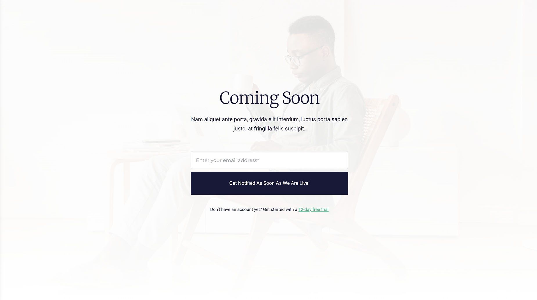 Maintenance Mode - Coming Soon Template