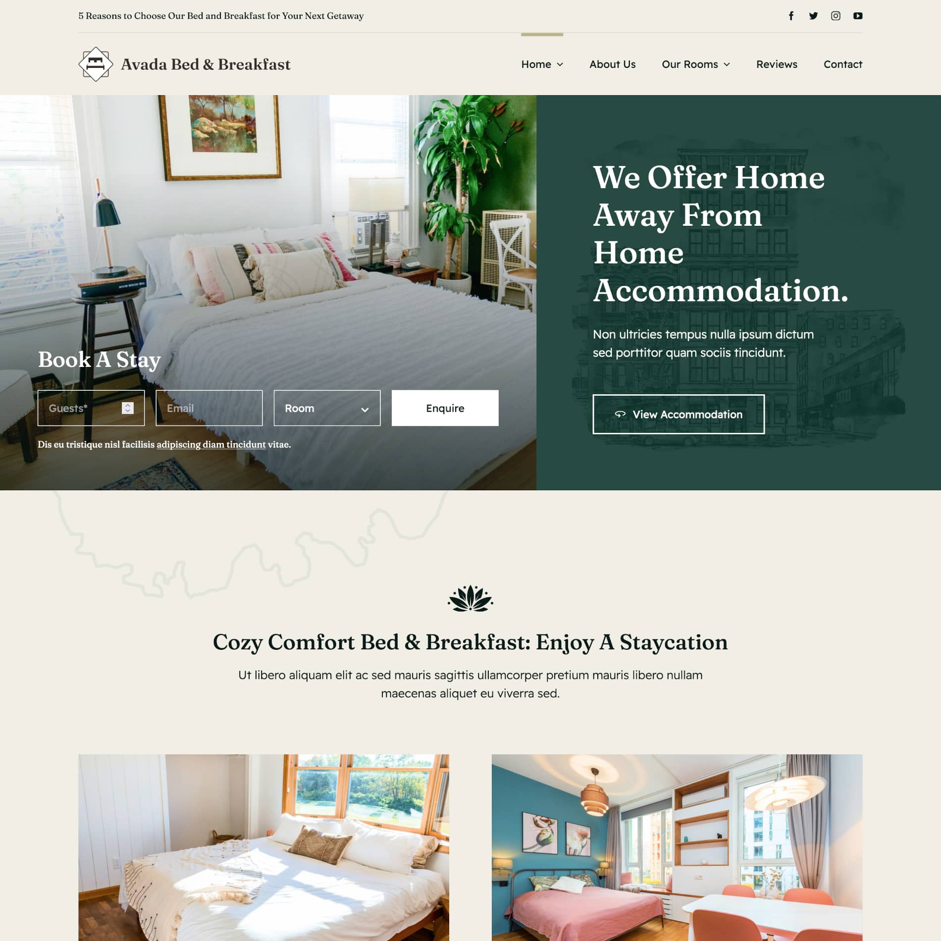 Avada Bed and Breakfast Post Image Avada Bed & Breakfast