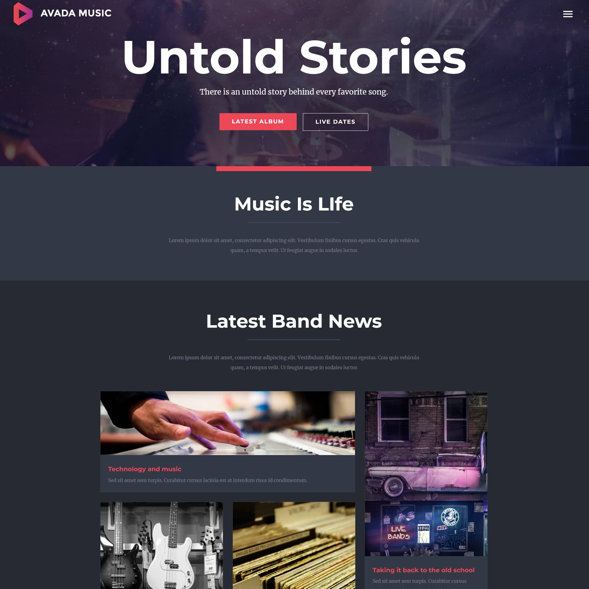 Avada Music Post Image Avada Music Post Image