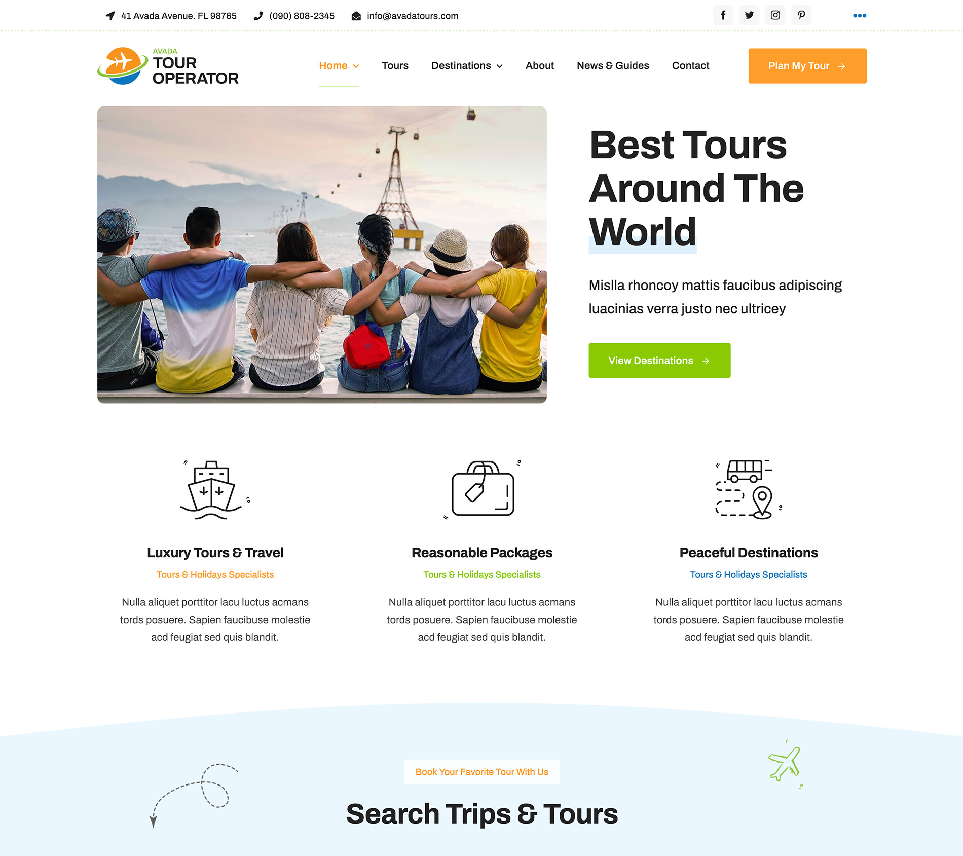 Avada Tour Operator Avada Tour Operator