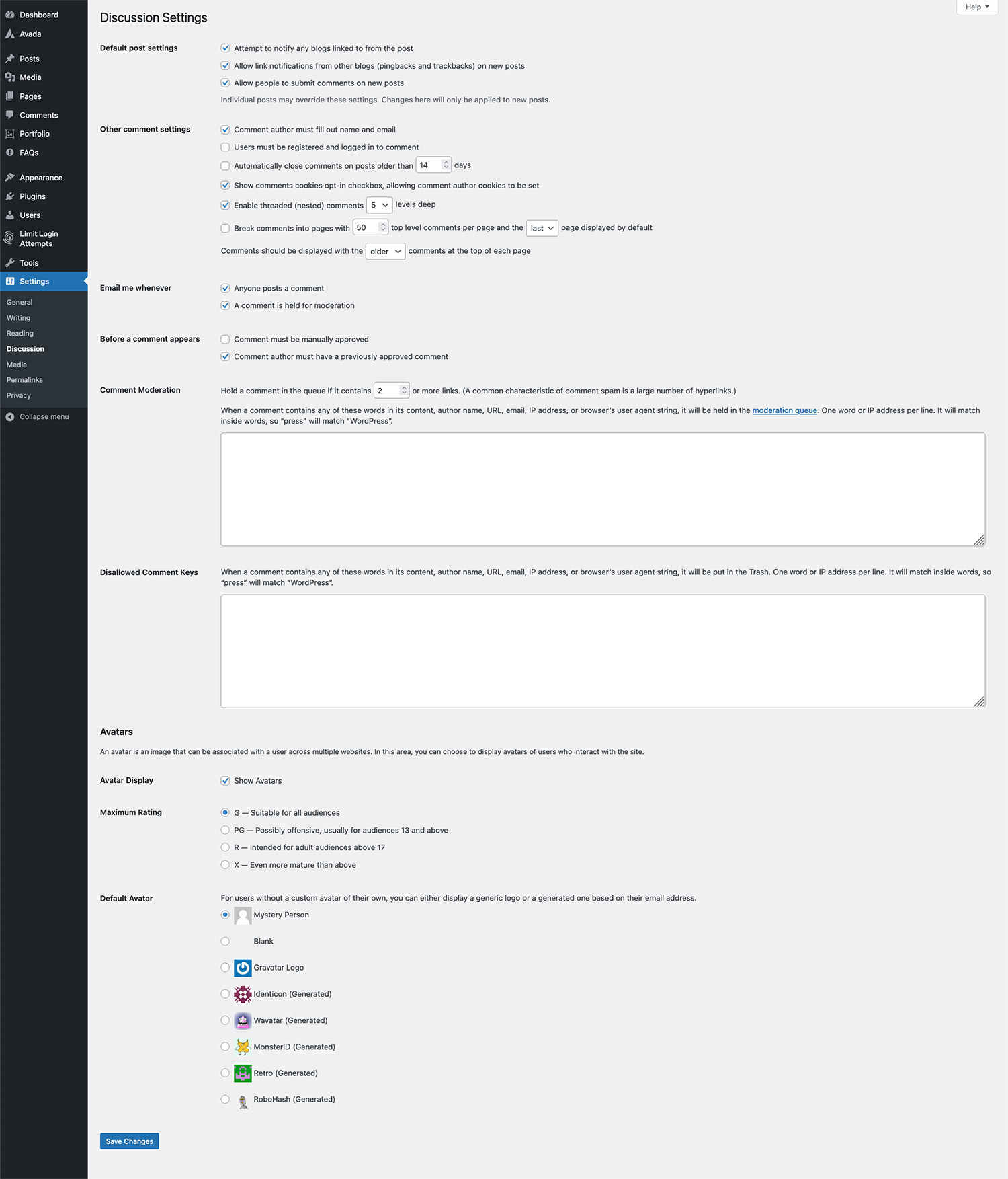 WordPress Discussion Settings WordPress Discussion Settings
