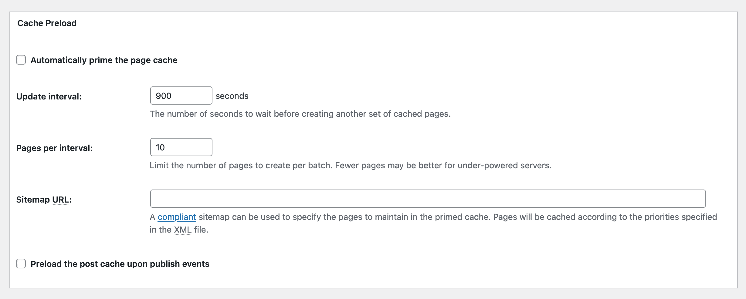 Cache Preload