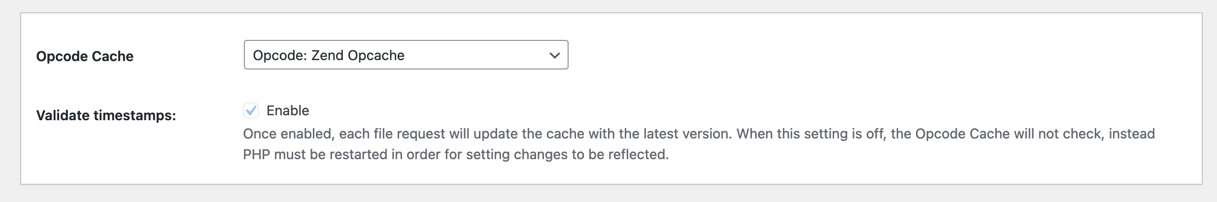 Opcode Cache