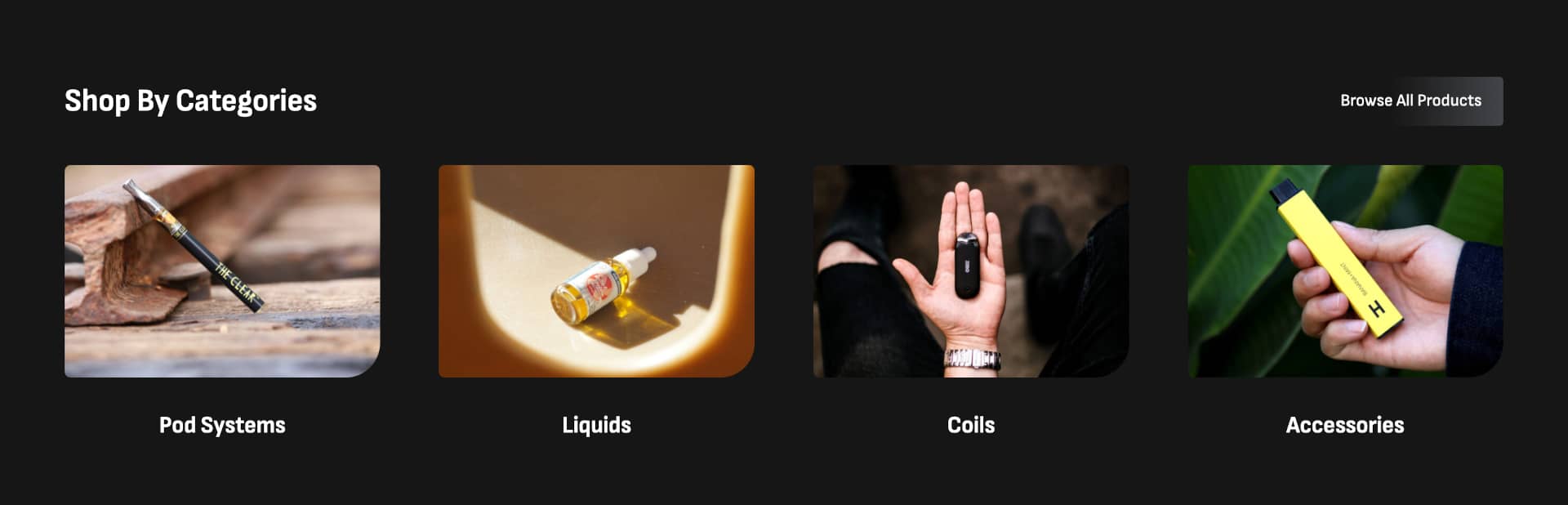 Avada Vape Categories