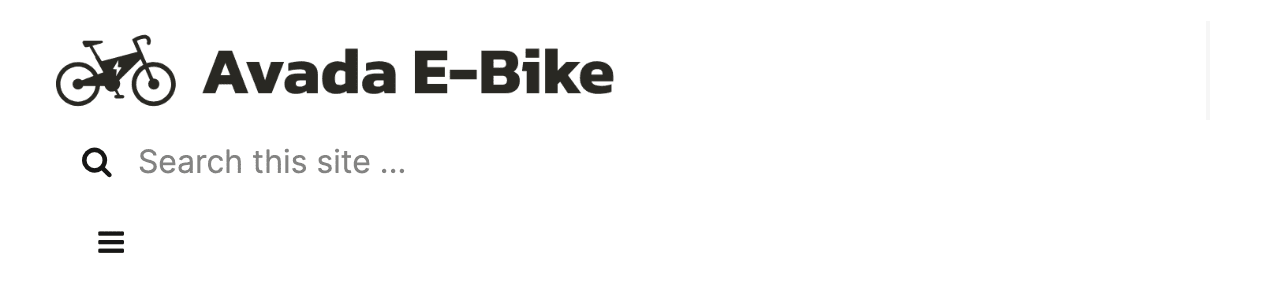 Avada E-Bike Mobile Header Avada E-Bike Mobile Header