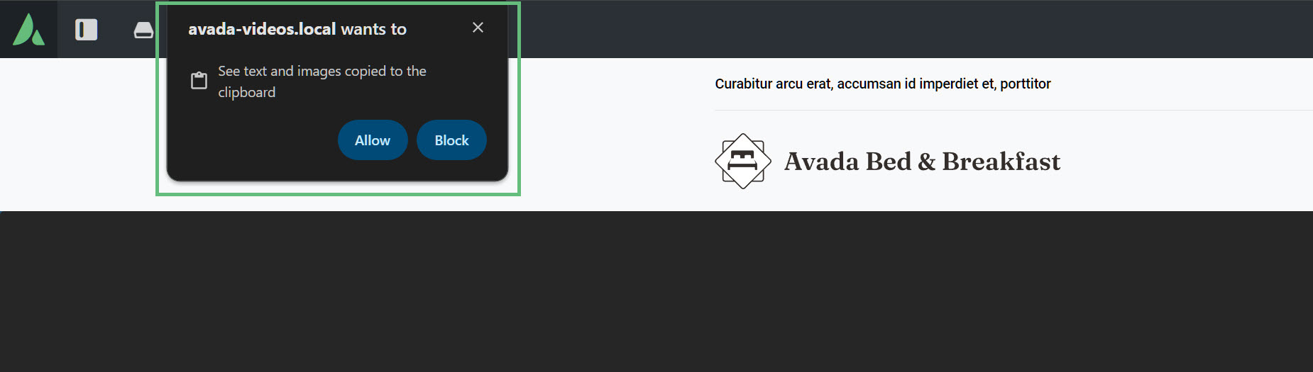 Copy Permissions popup Copy Permissions popup
