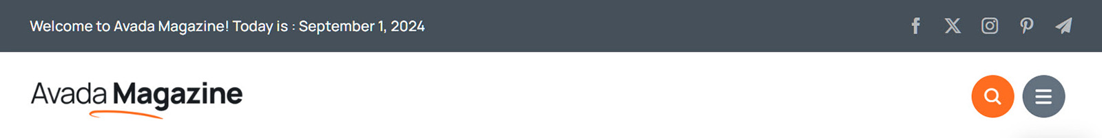 Magazine Header > Responsive